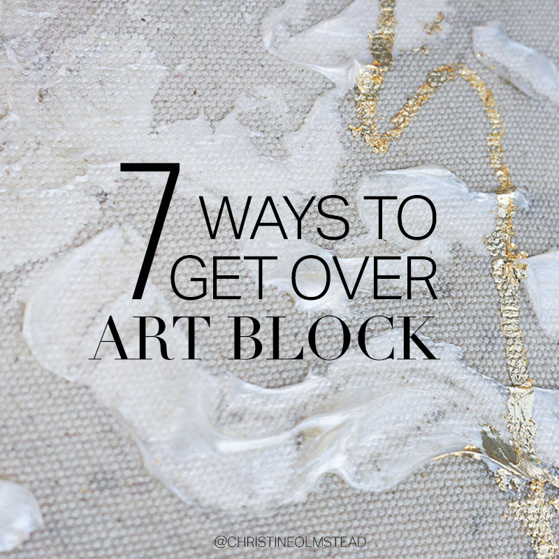 how to get over art block